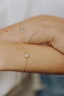 Asjuweel armband 'Round' | As verwerkt in ronde bedel aan de pols | gftd. jewelry