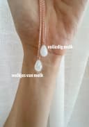 Moedermelk steen opties met volledig melk of wolkjes effect