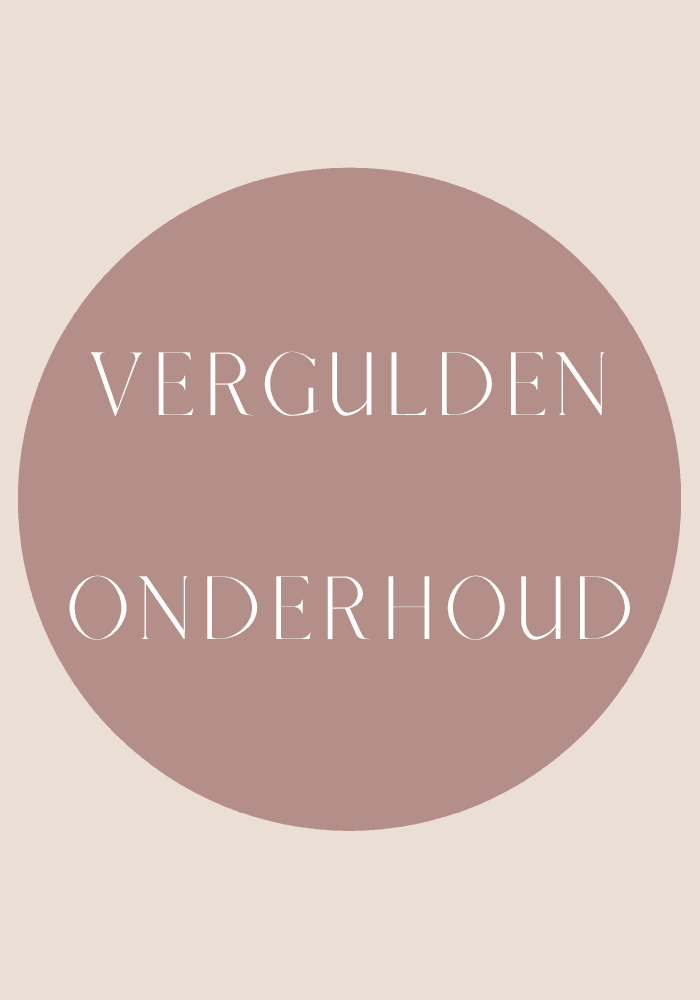 Vergulden / Onderhoud