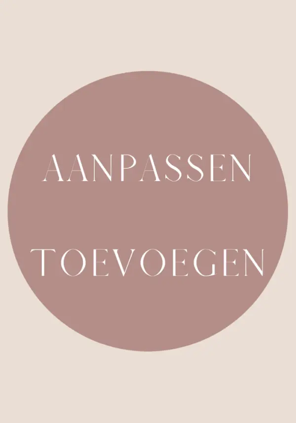 Toevoegingen / aanpassingen - Naam collectie
