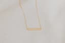 Ascheschmuck 'The Bar' | Stabförmiger Ascheanhänger mit Kette | gftd. jewelry