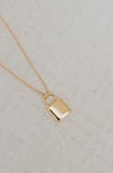 Bijou cinéraire 'Lock' | Pendentif cadenas avec cendres et collier | gftd. jewelry