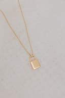 Bijou cinéraire 'Lock' | Pendentif cadenas avec cendres et collier | gftd. jewelry