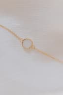 Moedermelk armband 'Round' | Moedermelkjuweel als ronde armband in zilver of goud | gftd. jewelry
