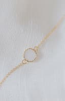 Moedermelk armband 'Round' | Moedermelkjuweel als ronde armband in zilver of goud | gftd. jewelry