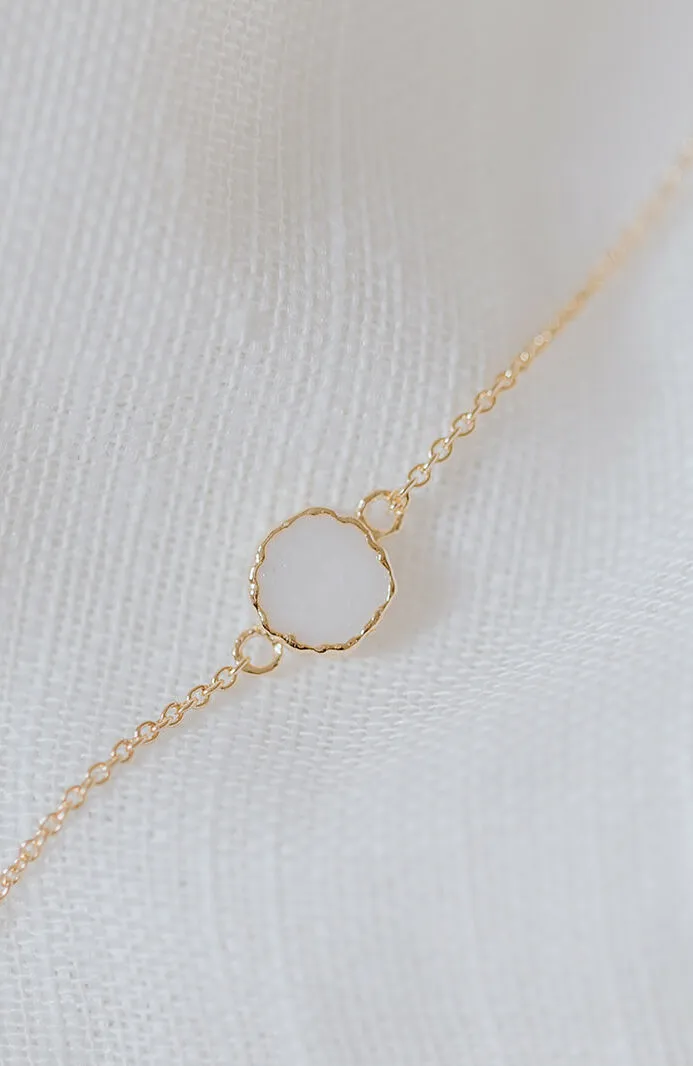 Muttermilch Armband 'Round' | Muttermilchschmuck rundes Armband Silber oder Gold | gftd. jewelry