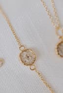 Asjuweel armband 'Round' | As verwerkt in ronde bedel aan de pols | gftd. jewelry