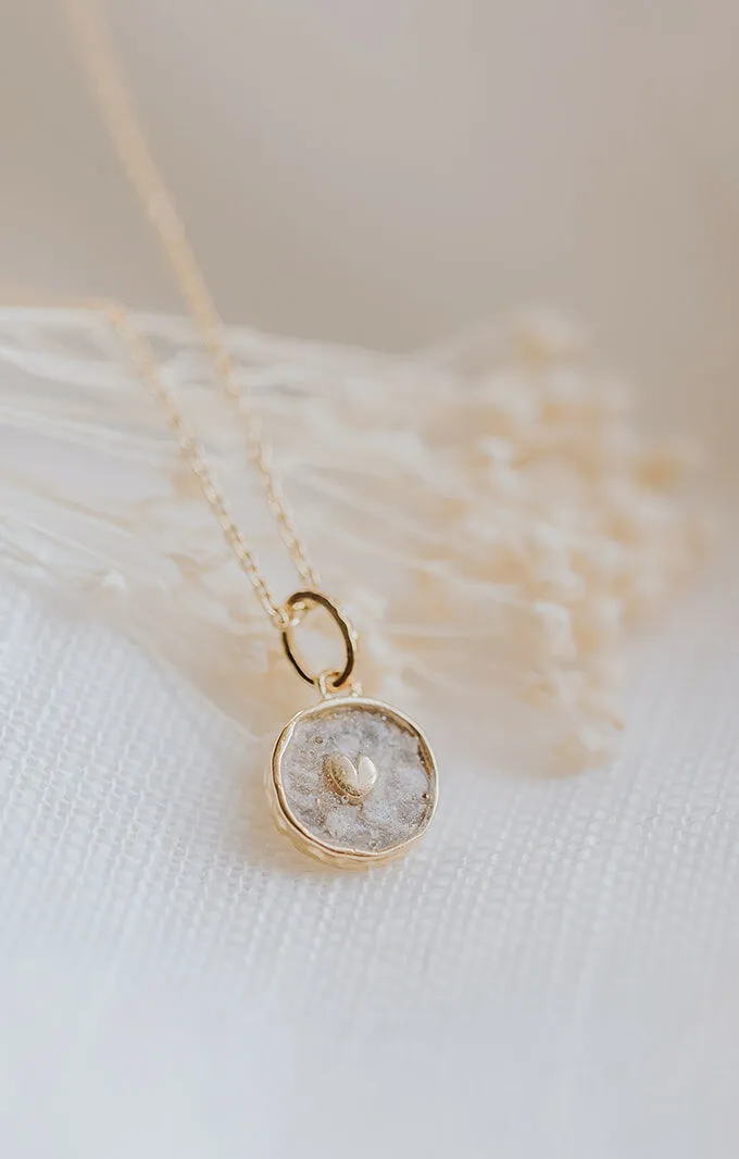Collier cinéraire 'My Heart' | Pendentif cœur avec cendres | gftd. jewelry