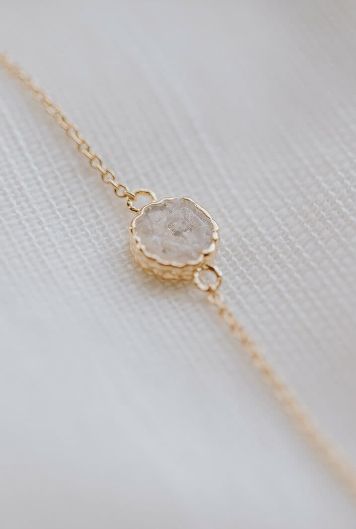 Asjuweel armband 'Round' | As verwerkt in ronde bedel aan de pols | gftd. jewelry