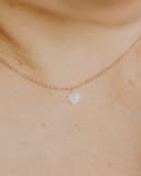 Borstvoedingsjuweel ketting Cushion moedermelk omgevormd tot cushion cut steen geelgoud verguld gftd. jewelry