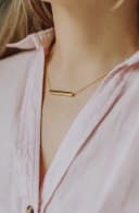 Ascheschmuck 'The Bar' | Stabförmiger Ascheanhänger mit Kette | gftd. jewelry