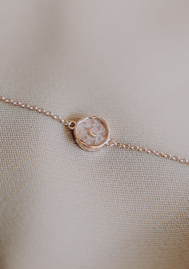 Asjuweel armband 'Moon and Stars' | As verwerkt in maan en sterren bedel | gftd. jewelry