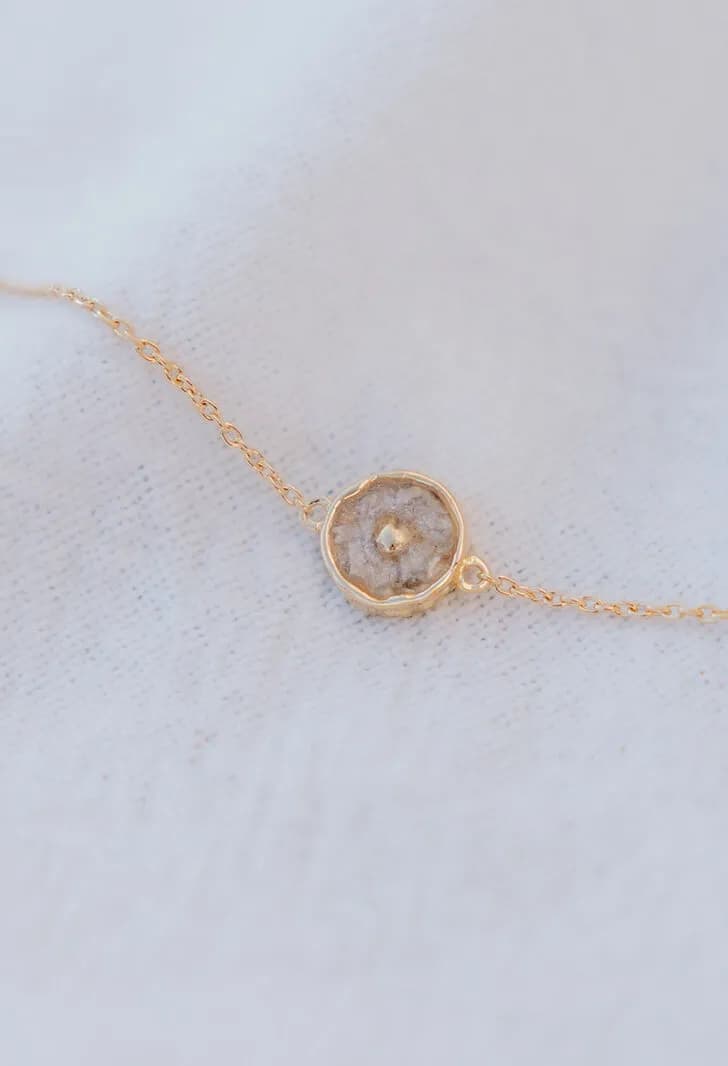 Bracelet cinéraire 'My Heart' | Cendres en charm coeur au poignet | gftd. jewelry