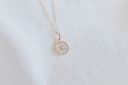 Ash jewelry necklace My Heart in yellow gold plated — heart pendant with resin color as a personal memorial piece of jewelry