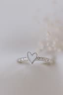 Moedermelk ring 'My Heart' | Moedermelkjuweel als hartjesring in zilver of goud | gftd. jewelry