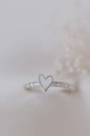 Bague lait maternel 'My Heart' | Bijou lait maternel bague coeur argent ou or | gftd. jewelry