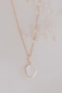 Muttermilch Kette 'Memento' | Muttermilchschmuck organischer Anhänger Kette | gftd. jewelry