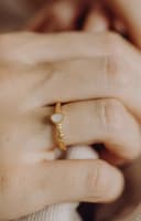 Muttermilch Ring 'Memento' | Muttermilchschmuck in organischer Form | gftd. jewelry