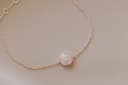 Detailfoto: Kremationsschmuck, Kleeblatt-Armband mit personalisierter Harzfarbe – Kremationsschmuck gftd. jewelry