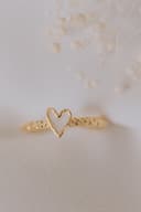 Moedermelk ring 'My Heart' | Moedermelkjuweel als hartjesring in zilver of goud | gftd. jewelry