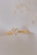 Bague lait maternel 'My Heart' | Bijou lait maternel bague coeur argent ou or | gftd. jewelry
