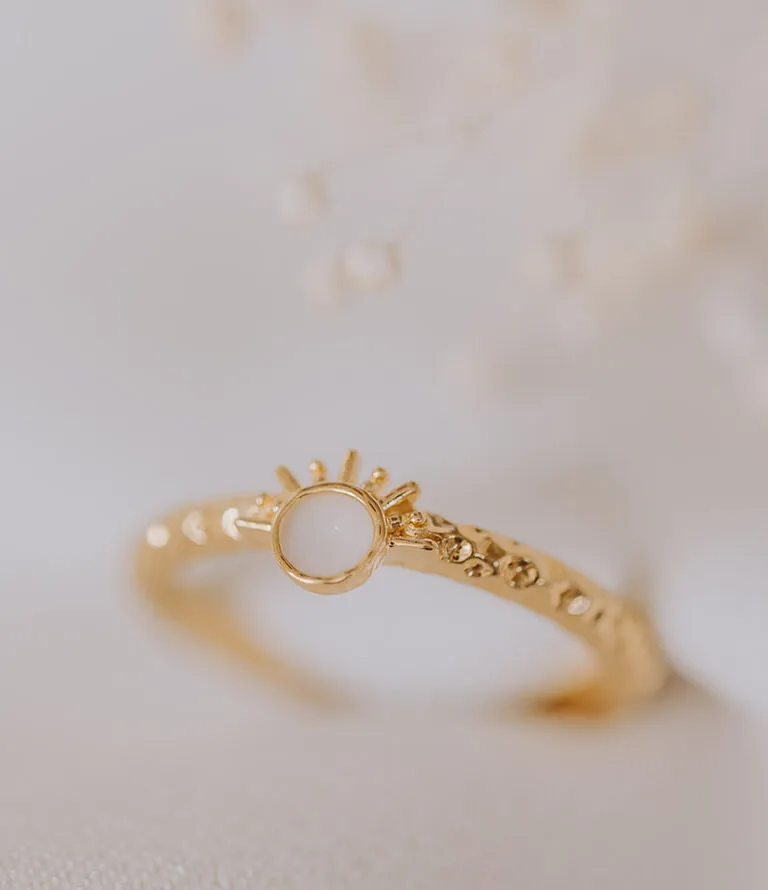 Muttermilch Ring 'Rising Sun' | Muttermilchschmuck als Ring in Silber oder Gold | gftd. jewelry