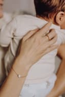 Moedermelk ring 'Round' | Minimalistische moedermelkring in zilver of goud | gftd. jewelry