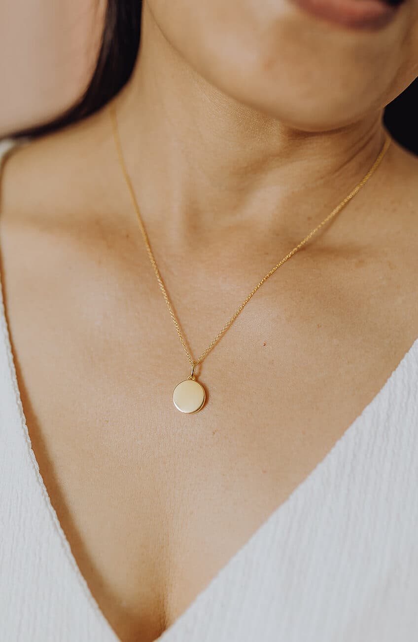 Asjuweel 'Sun' | Klassiek ashanger 12mm in zilver of goud | gftd. jewelry