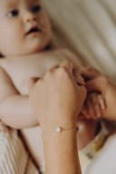 Moedermelk armband 'Rising Sun' | Moedermelkjuweel met zon als armband in zilver of goud | gftd. jewelry