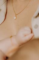 Collier lait maternel 'Round' | Bijou lait maternel pendentif rond | gftd. jewelry