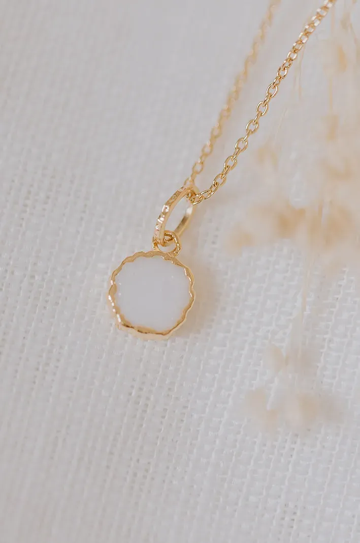 Muttermilch Kette 'Round' | Muttermilchschmuck runder Anhänger | gftd. jewelry