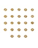 Alfabet met beschikbare letters voor gepersonaliseerde sieraden gftd. jewelry