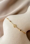 Armband met 5 bedels | Gepersonaliseerde letterarmband met 5 initialen of geboortestenen | gftd. jewelry