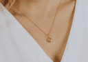 Asjuweel ketting 'Round' | Ronde hanger met as verwerkt | gftd. jewelry