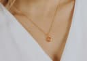 Ascheschmuck Kette 'Round' | Runder Anhänger mit Asche | gftd. jewelry