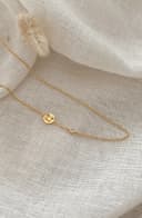 Ketting 2 bedels letter geboortesteen combineerbaar gftd. jewelry