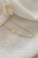 Kette mit 2 Anhängern, kombinierbare Buchstaben und Geburtsstein, gftd. jewelry.