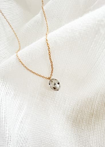 Herinneringssteen ketting 'Ovaal' | As omgevormd tot ovale herinneringssteen | gftd. jewelry