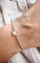 Herinneringssteen armband Ovaal zilver as verwerkt in elegante ovale steen gftd. jewelry