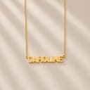 Naamketting handgemaakt verguld gftd. jewelry