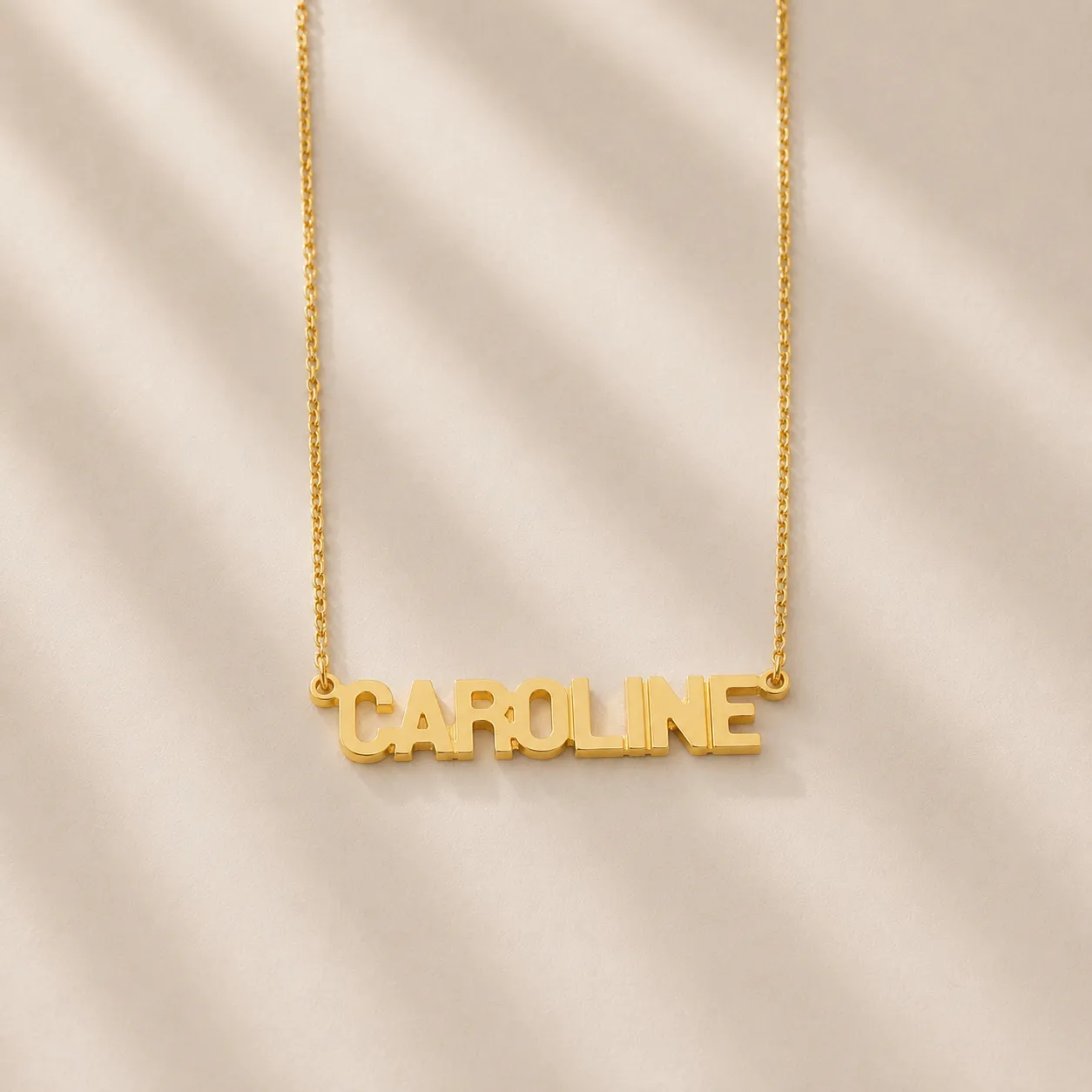 Naamketting drukletters | Gepersonaliseerde ketting met naam in zilver of goud | gftd. jewelry