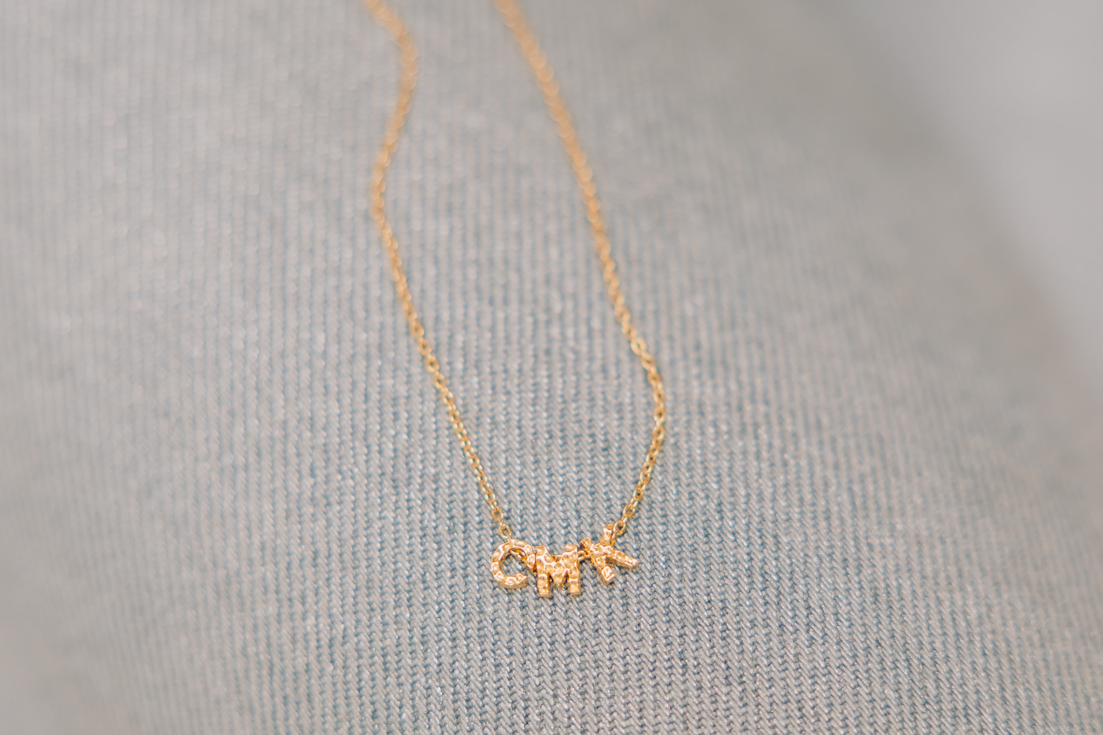 Ketting met 3 letters | Gepersonaliseerde letter ketting | gftd. jewelry