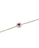 Armband met koesterhartje | Gepersonaliseerde armband met koesterhartje | gftd. jewelry