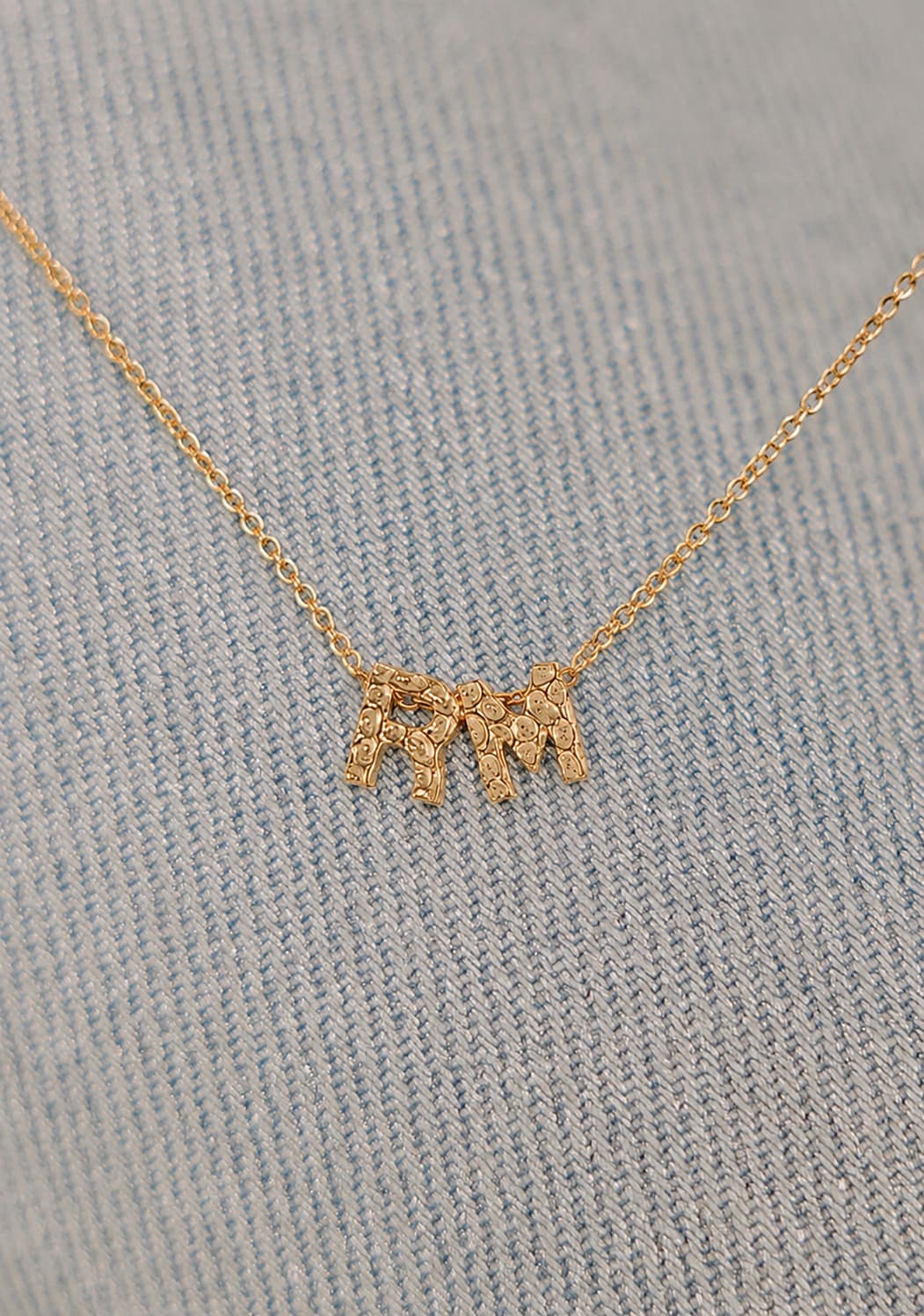 Ketting met 2 letters | Gepersonaliseerde letter ketting | gftd. jewelry
