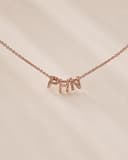 Ketting met 3 letters | Gepersonaliseerde letter ketting | gftd. jewelry