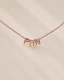 Ketting met 3 letters | Gepersonaliseerde letter ketting | gftd. jewelry